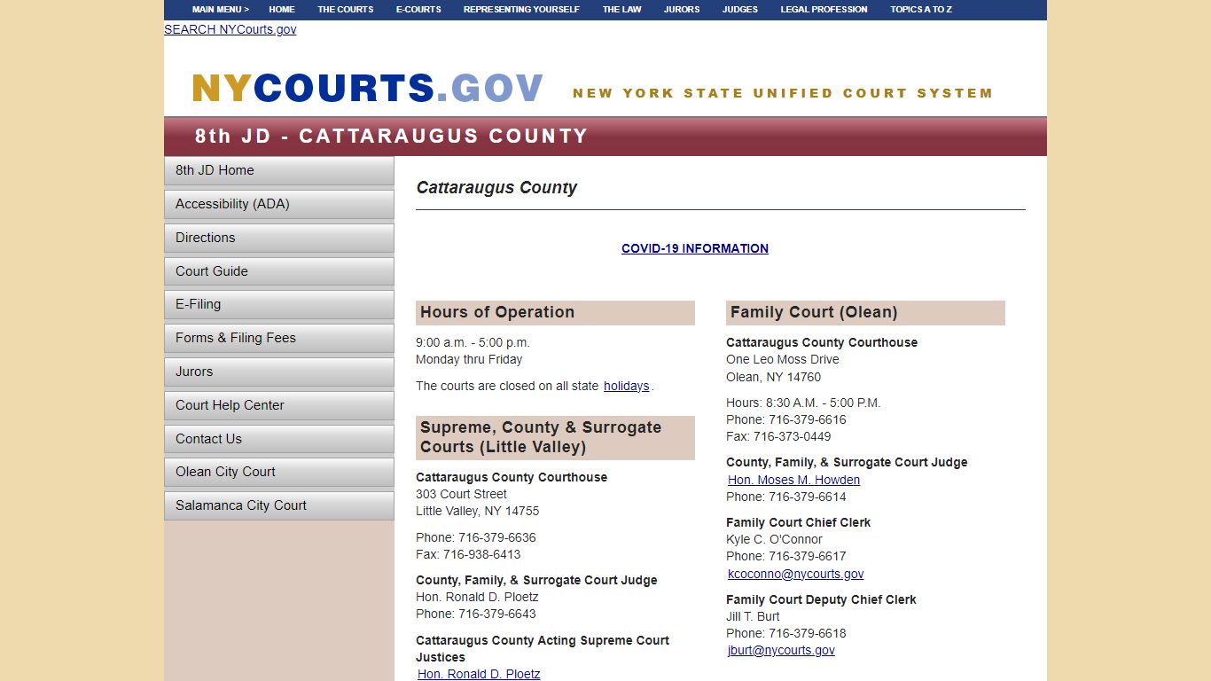 Cattaraugus County | NYCOURTS.GOV - Judiciary of New York
